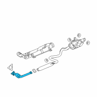 OEM Chevrolet Cobalt Converter & Pipe Diagram - 22970500