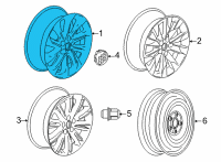 OEM Buick Envision Wheel, Alloy Diagram - 39098553