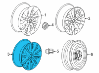 OEM Buick Envision Wheel, Alloy Diagram - 39098556
