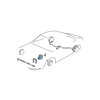 OEM Buick Park Avenue Brake Pressure Modulator Valve Assembly Diagram - 25731523