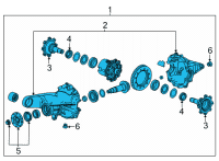 OEM Chevrolet Suburban Differential Assembly Diagram - 84923541