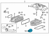 OEM Cadillac CT6 Throttle Body Diagram - 12671016