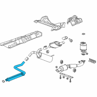 OEM Buick Verano Front Muffler Diagram - 22846893