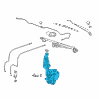 OEM Chevrolet Suburban Washer Reservoir Diagram - 23146201