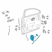 OEM Chevrolet Captiva Sport Lock Assembly Diagram - 22785492