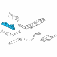 OEM Chevrolet Cobalt Exhaust Manifold Diagram - 12606689