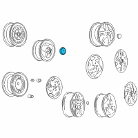 OEM Pontiac Sunfire Wheel Trim CAP Diagram - 22567779