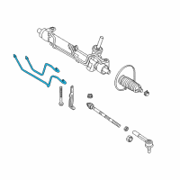 OEM Saturn Astra Pipe Kit, Steering Gear Diagram - 93189020