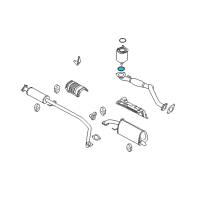OEM Chevrolet Aveo Converter & Pipe Gasket Diagram - 96293025