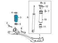 OEM Chevrolet Trailblazer Coil Spring Diagram - 42743543