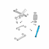 OEM Cadillac Escalade EXT Rear Leveling Shock Absorber Assembly Diagram - 23487280