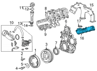 OEM Chevrolet Silverado 3500 HD Manifold Diagram - 12643886