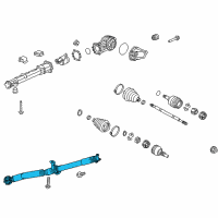 OEM Buick Enclave Propeller Shaft Assembly Diagram - 23167530