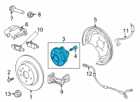 OEM Chevrolet Trailblazer Hub & Bearing Diagram - 13530970