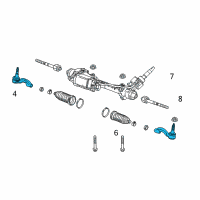 OEM Chevrolet Rod Kit-Steering Linkage Outer Tie Diagram - 22961954