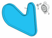 OEM Chevrolet Trailblazer Serpentine Belt Diagram - 12687927