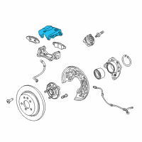 OEM Buick Verano Caliper Assembly Diagram - 13300884