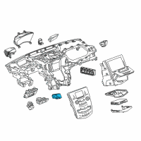 OEM Cadillac CTS Start Button Diagram - 84255053