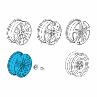 OEM Chevrolet Equinox Wheel, Alloy Diagram - 84450625