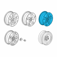 OEM Chevrolet Equinox Wheel, Alloy Diagram - 84441825