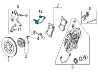 OEM Chevrolet Corvette Rear Speed Sensor Diagram - 84685110