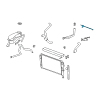 OEM Oldsmobile Alero Engine Coolant Air Bleed Pipe Assembly Diagram - 24576615