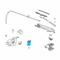 OEM Chevrolet G30 Pump, Windshield Washer Diagram - 22111432