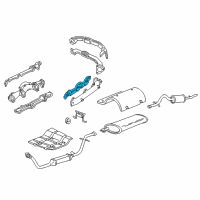 OEM Chevrolet Uplander Manifold Gasket Diagram - 12572979
