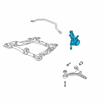 OEM Knuckle, Right Front (Abs) Diagram - 51210-S9A-982