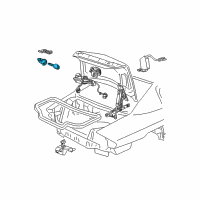 OEM Buick Regal Cylinder Kit-Rear Compartment Lid Lock (Uncoded) Diagram - 15822405