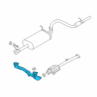 OEM Chevrolet Tracker Exhaust Pipe (On Esn) Diagram - 30027730