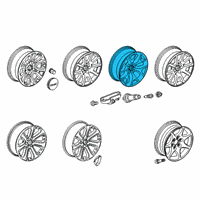 OEM GMC Yukon XL Wheel Diagram - 22796082