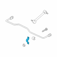 OEM Pontiac Grand Prix Bracket-Rear Stabilizer Shaft Diagram - 10257809