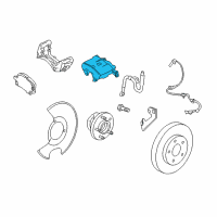 OEM Buick LaCrosse Caliper Assembly Diagram - 13279638