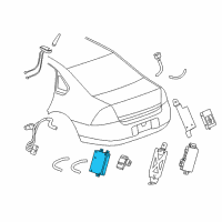 OEM Chevrolet Impala Module Diagram - 22868224