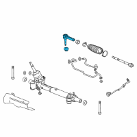 OEM Cadillac XTS Outer Tie Rod Diagram - 13272000