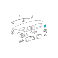 OEM Buick Riviera Headlight Automatic Control Module Assembly Diagram - 25628664