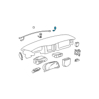 OEM Buick Riviera Sensor Asm, Inside Air Temperature Diagram - 16201274