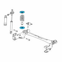 OEM Chevrolet Trax Insulator-Rear Coil Spring Diagram - 42582759