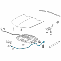 OEM Chevrolet Camaro Cable Pkg-Hood Primary Latch Release)(Includes Handle Diagram - 92234816