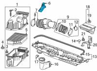 OEM Chevrolet Volt Air Mass Sensor Diagram - 23324767