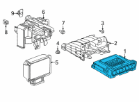 OEM GMC Terrain Body Control Module Assembly Diagram - 13518593