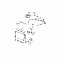 OEM Cadillac DTS Thermostat Housing Gasket Diagram - 12574478