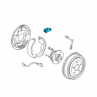 OEM Saturn Cylinder Kit, Rear Brake Diagram - 22677636
