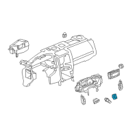 OEM Cadillac XLR Switch Asm-Ignition & Start *Dark Argt Metal Diagram - 25900943