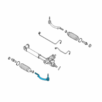OEM Buick Outer Tie Rod Diagram - 26100286