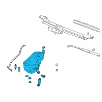 OEM Oldsmobile Bravada Reservoir Assembly Diagram - 15076395