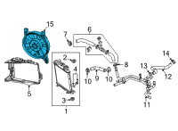 OEM Chevrolet Corvette Fan Module Diagram - 84910708