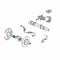OEM Bearing Assembly, Front Hub Diagram - 44300-S84-A02