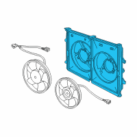 OEM Pontiac Shroud, Engine Coolant Fan Diagram - 92147981